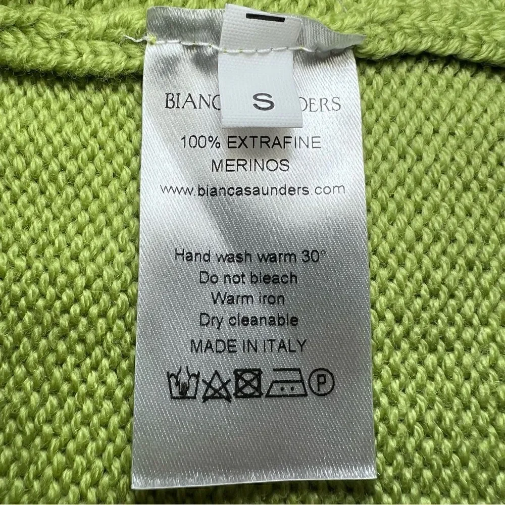 Bianca Saunders Tun Over Knit Jumper in Muted Lime
